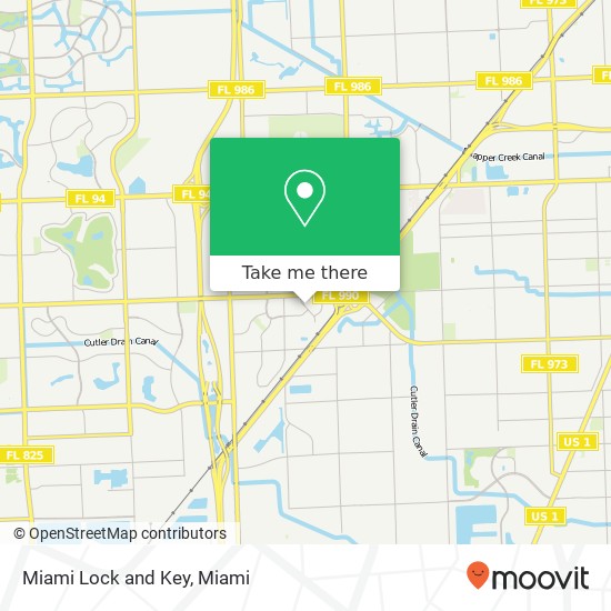 Miami Lock and Key map