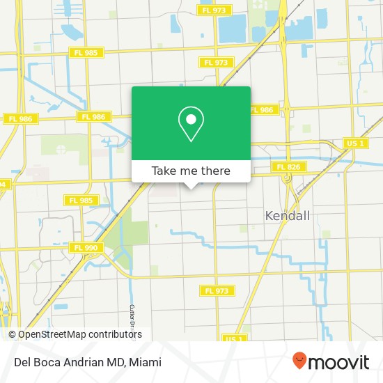 Del Boca Andrian MD map
