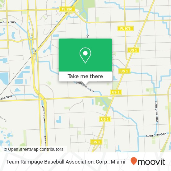 Mapa de Team Rampage Baseball Association, Corp.