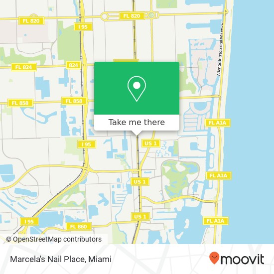 Marcela's Nail Place map