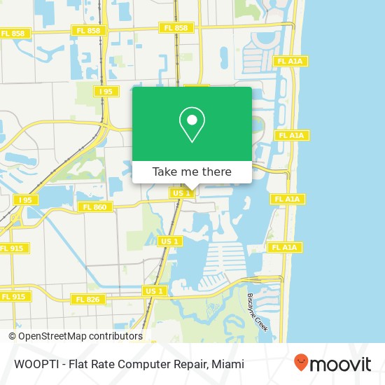 Mapa de WOOPTI - Flat Rate Computer Repair