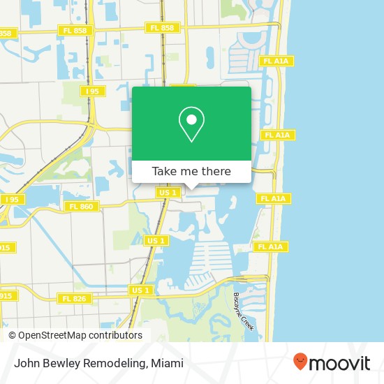 Mapa de John Bewley Remodeling