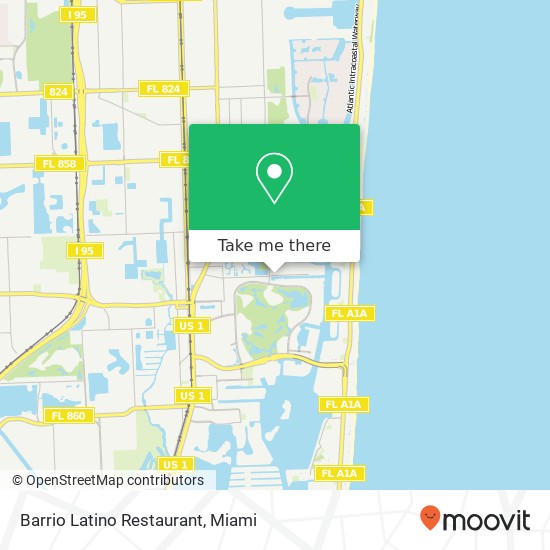 Mapa de Barrio Latino Restaurant