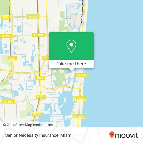 Senior Necessity Insurance map