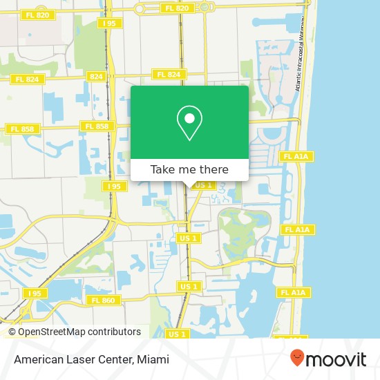 American Laser Center map