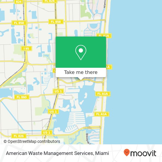 American Waste Management Services map