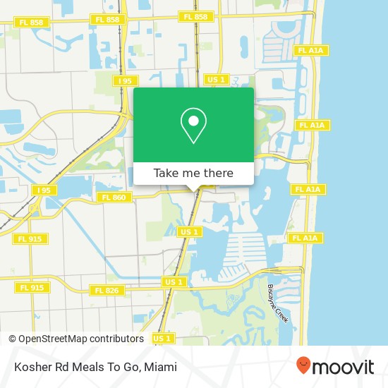 Mapa de Kosher Rd Meals To Go