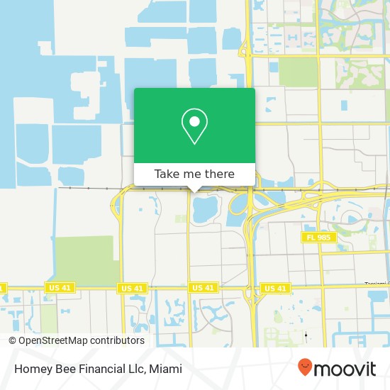 Mapa de Homey Bee Financial Llc