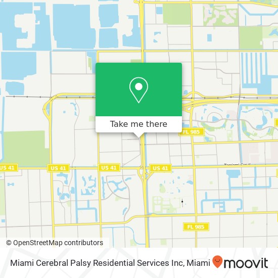 Mapa de Miami Cerebral Palsy Residential Services Inc