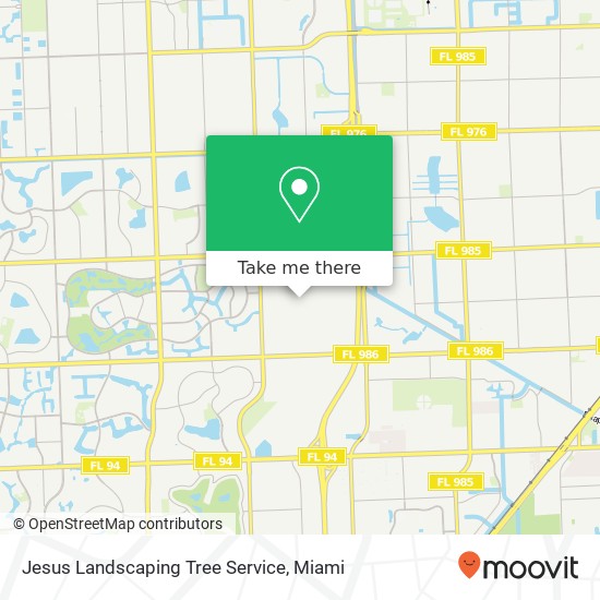 Jesus Landscaping Tree Service map