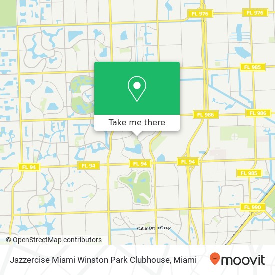 Mapa de Jazzercise Miami Winston Park Clubhouse