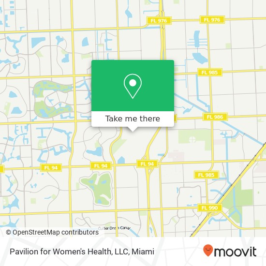 Pavilion for Women's Health, LLC map