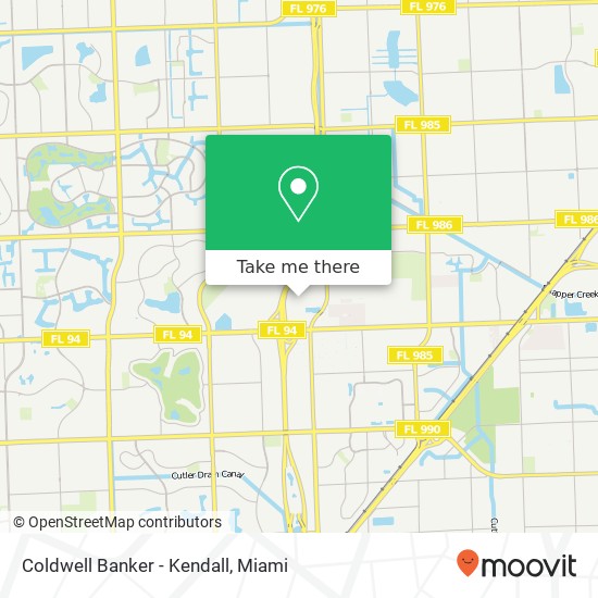 Mapa de Coldwell Banker - Kendall