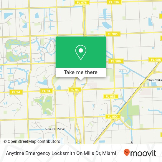 Mapa de Anytime Emergency Locksmith On Mills Dr