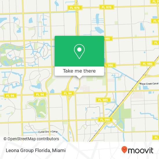 Mapa de Leona Group Florida