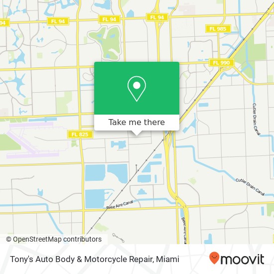Mapa de Tony's Auto Body & Motorcycle Repair