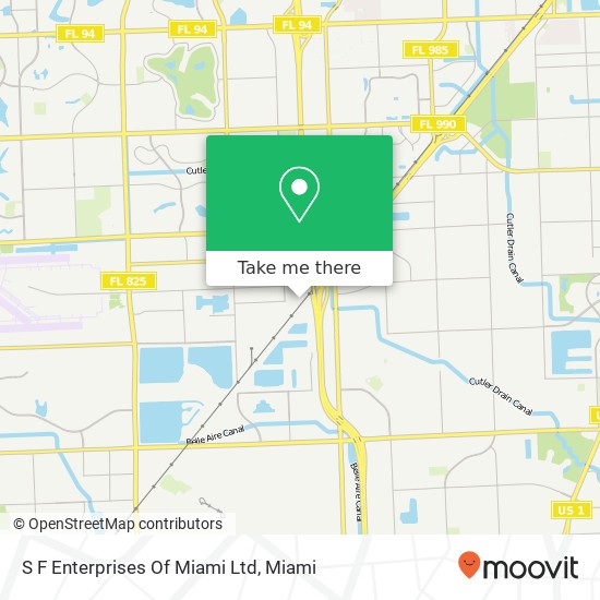 S F Enterprises Of Miami Ltd map