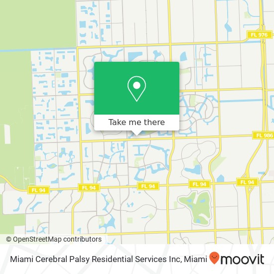 Mapa de Miami Cerebral Palsy Residential Services Inc