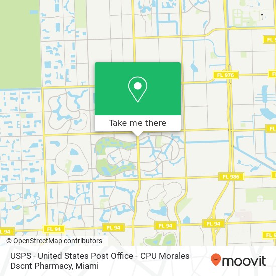Mapa de USPS - United States Post Office - CPU Morales Dscnt Pharmacy