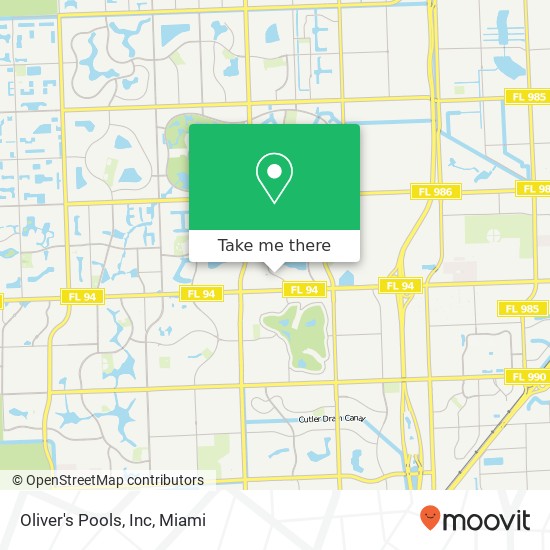 Mapa de Oliver's Pools, Inc