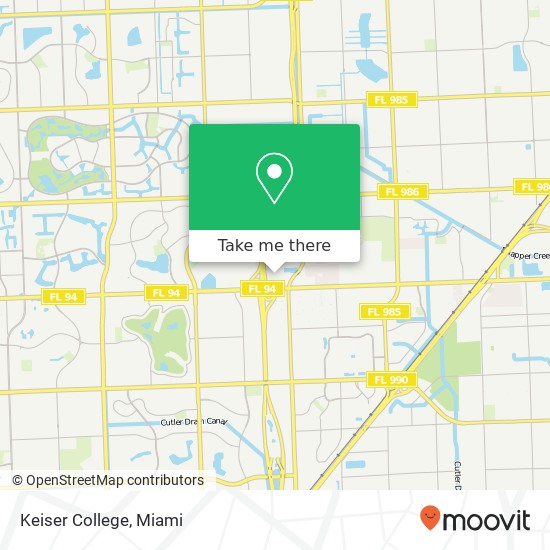 Mapa de Keiser College