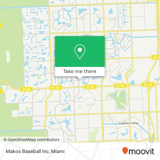 Mapa de Makos Baseball Inc