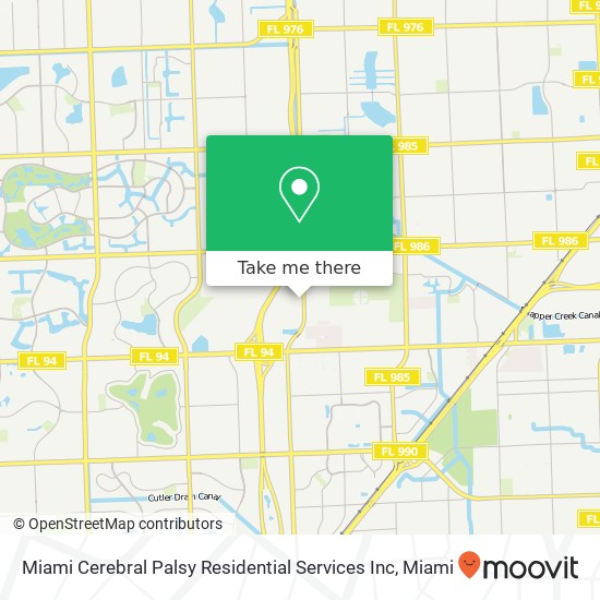 Miami Cerebral Palsy Residential Services Inc map