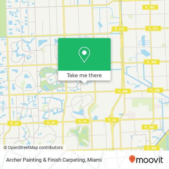 Archer Painting & Finish Carpeting map