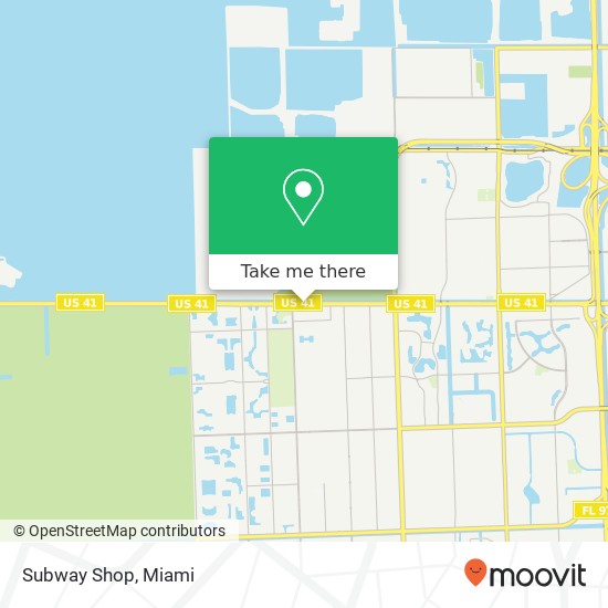 Subway Shop map