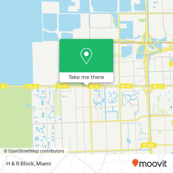 H & R Block map