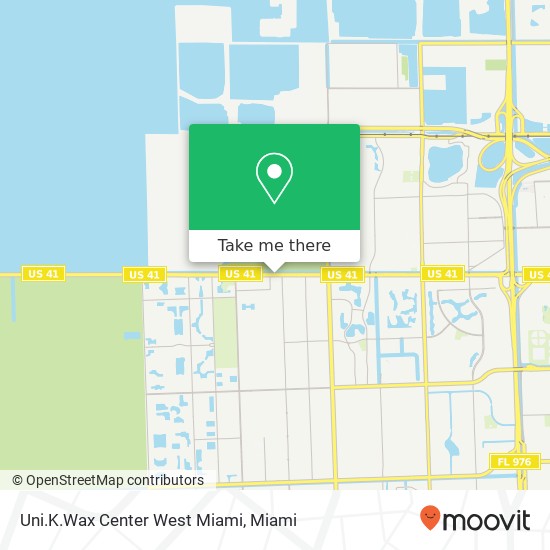 Uni.K.Wax Center West Miami map