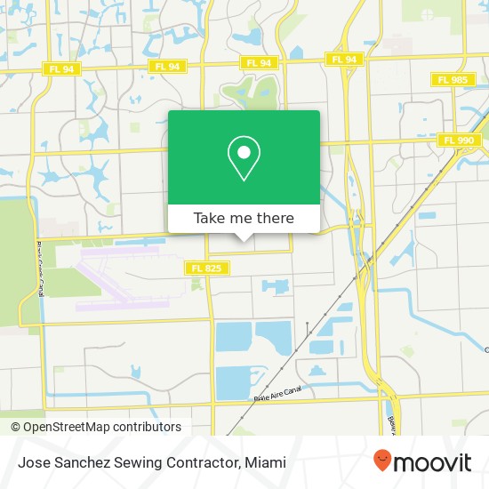 Jose Sanchez Sewing Contractor map