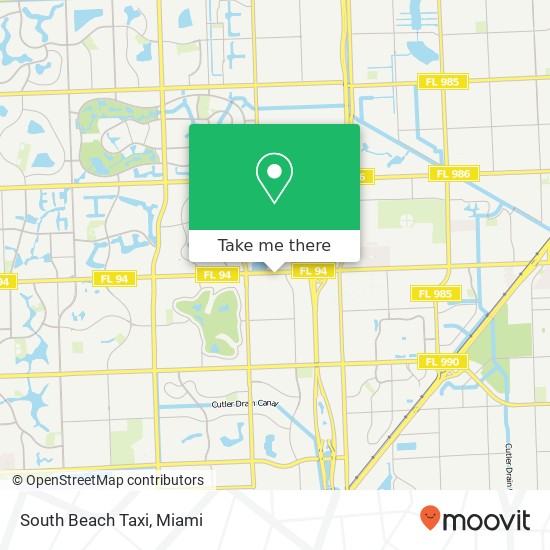 South Beach Taxi map