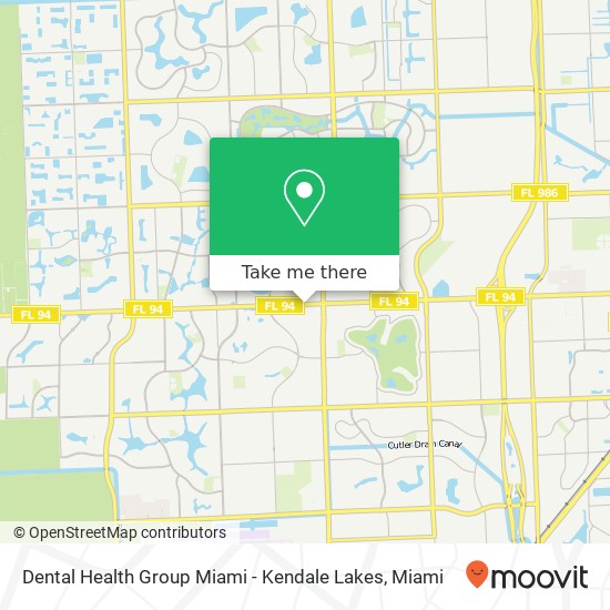 Mapa de Dental Health Group Miami - Kendale Lakes