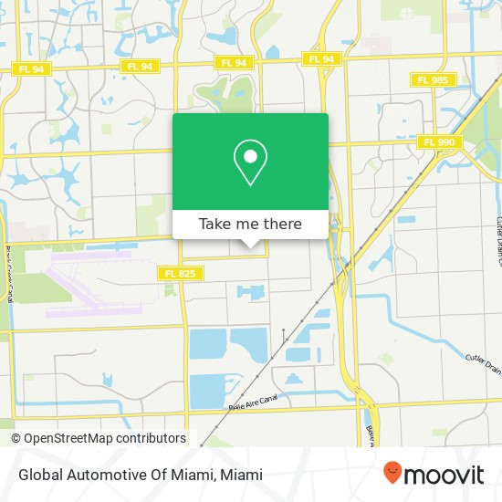 Mapa de Global Automotive Of Miami