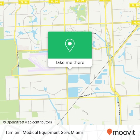 Tamiami Medical Equipment Serv map