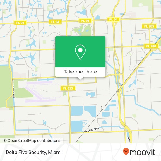 Delta Five Security map