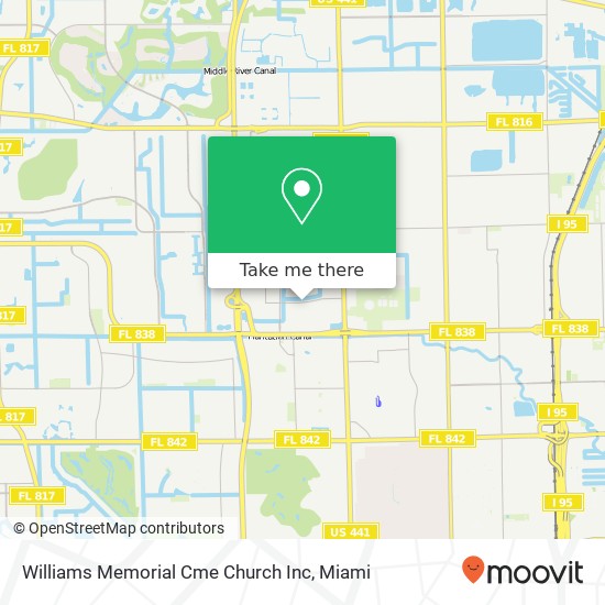Williams Memorial Cme Church Inc map