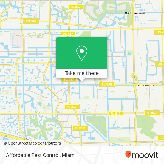 Affordable Pest Control map