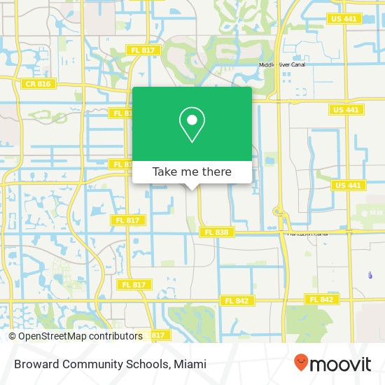 Mapa de Broward Community Schools