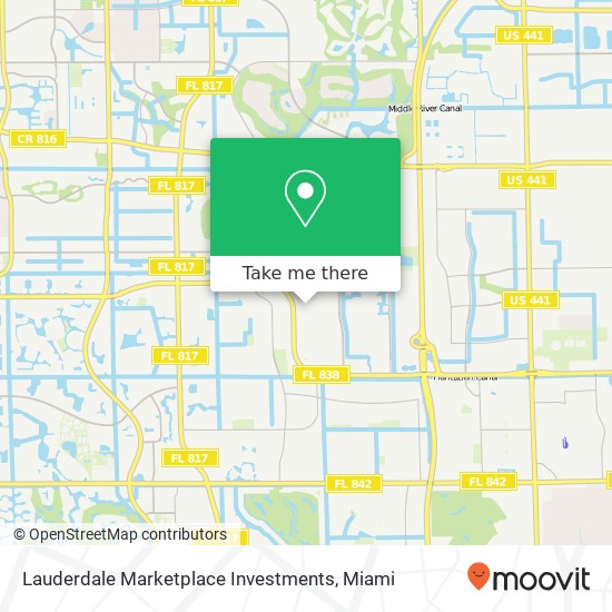 Mapa de Lauderdale Marketplace Investments