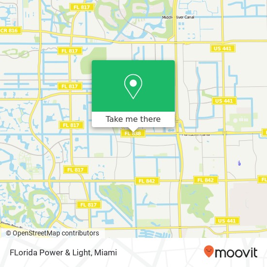 Mapa de FLorida Power & Light