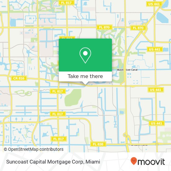 Suncoast Capital Mortgage Corp map