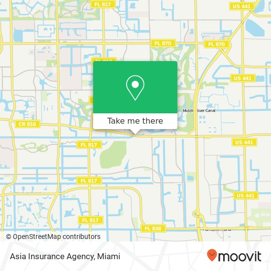 Mapa de Asia Insurance Agency