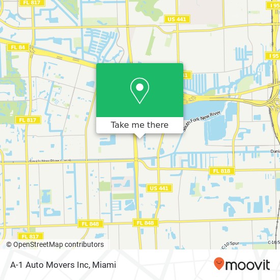 Mapa de A-1 Auto Movers Inc
