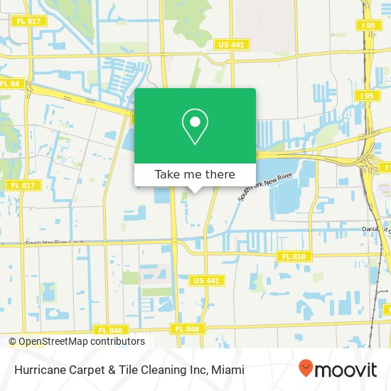 Mapa de Hurricane Carpet & Tile Cleaning Inc