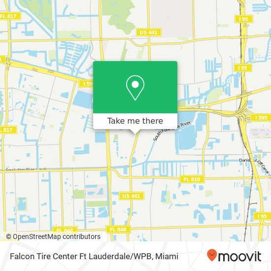 Falcon Tire Center Ft Lauderdale / WPB map