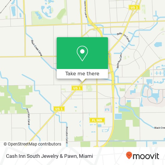Mapa de Cash Inn South Jewelry & Pawn