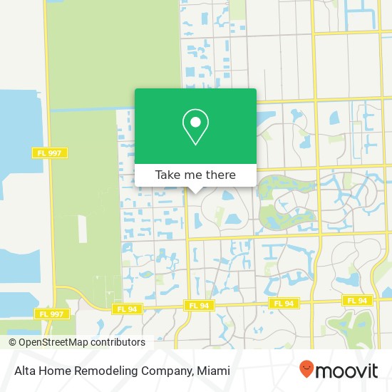 Alta Home Remodeling Company map