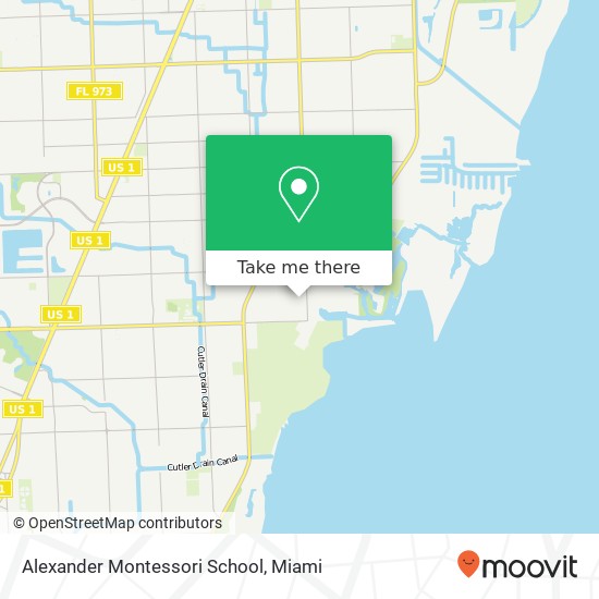 Alexander Montessori School map